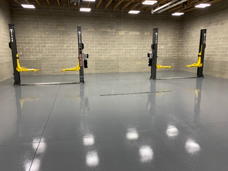 Automotive Service Center epoxy floor Fishers