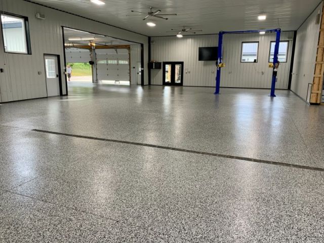 Epoxy floor Pole Barn