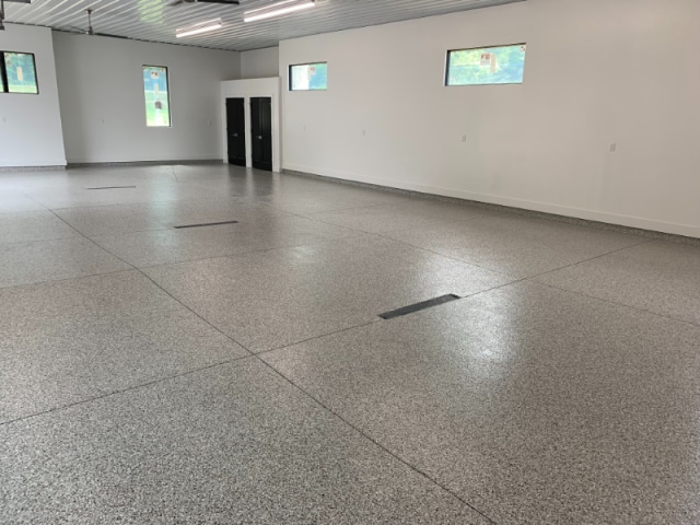 Concrete Garage Floor Coating Finished Westfield Indiana