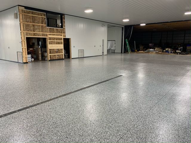 Zionsville Pole Barn Epoxy Floor