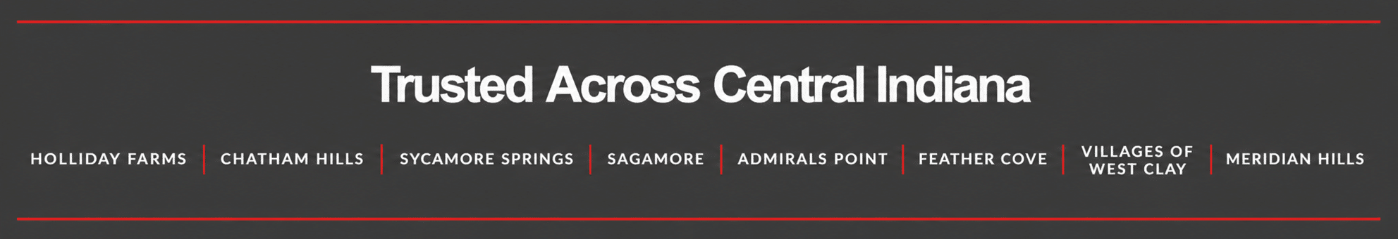 Trusted across Central Indiana neighborhoods